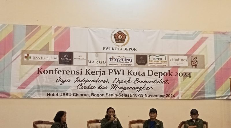 PWI Depok Gelar Konferensi Kerja 2024, Tekad Tingkatkan Kinerja di 2025