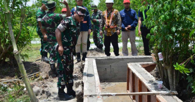 Danrem 083/Baladhika Jaya Tinjau Pembangunan Irigasi di Banyuwangi: Dorong Kemandirian Pangan Petani